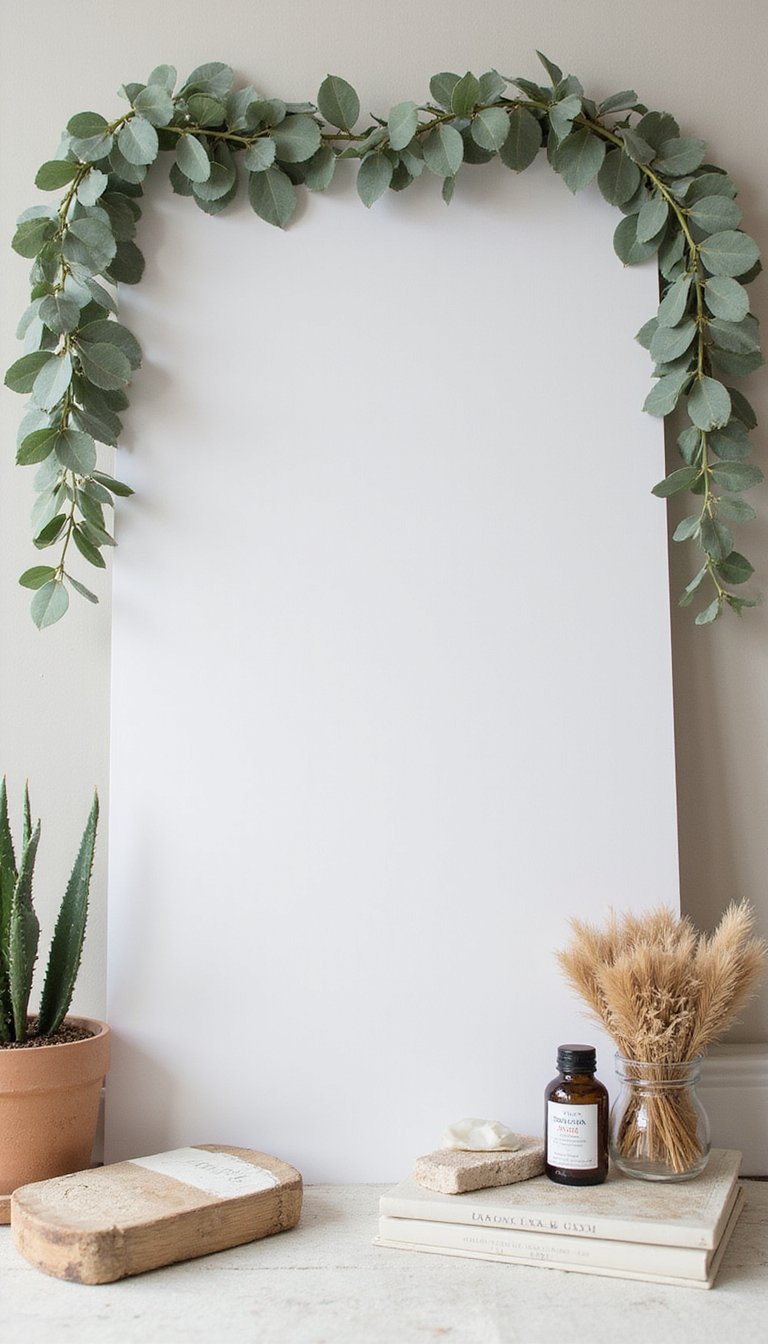 Guirnalda De Eucalipto Para Fotografía Y Escenografía