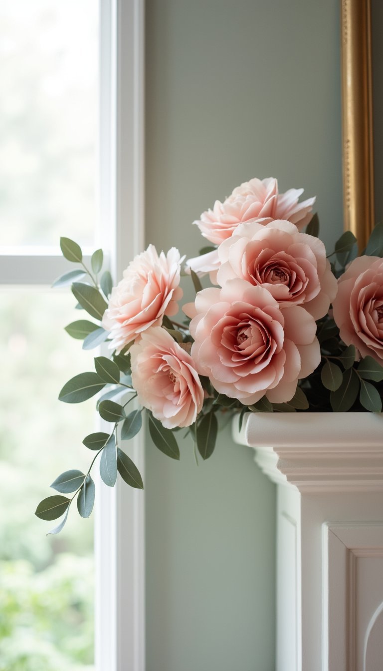 Paper Flower Cascade In Soft Pastels