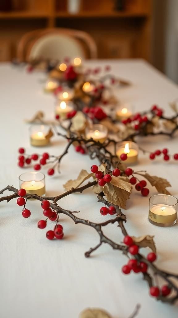 Twigs And Berries Woodland Table Garland