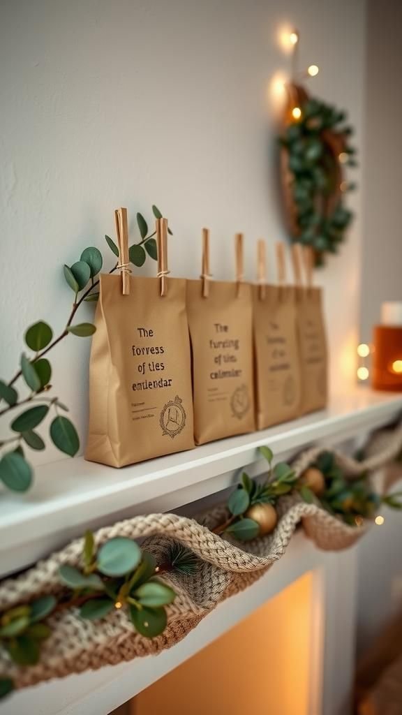 Neutral Advent Calendar With Kraft Envelopes