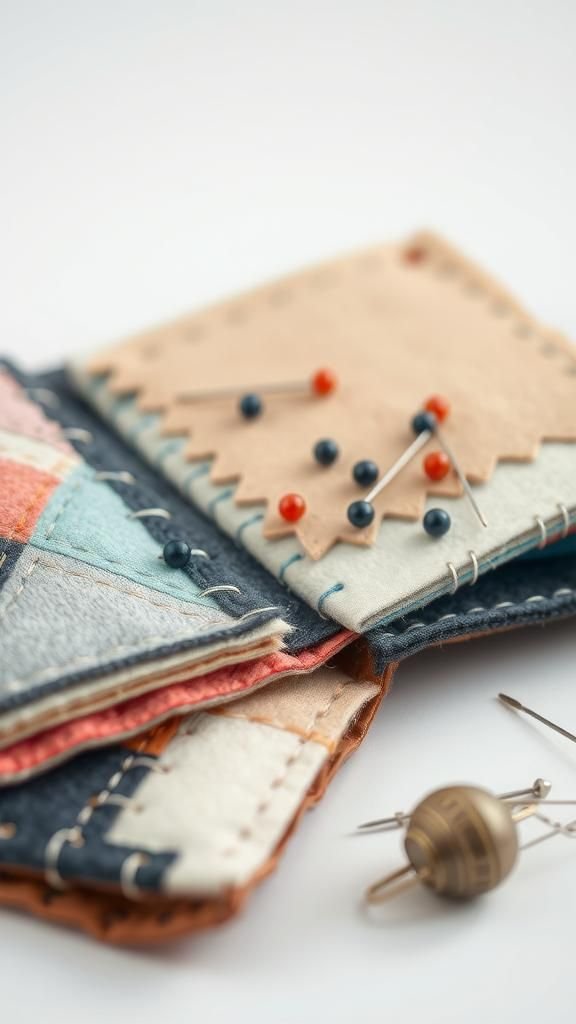 Needle Book With Felt Pages And Patch