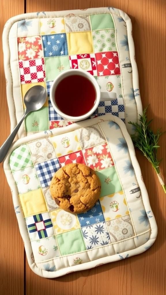 Quilted Mug Rugs With Cozy Cottage Vibes