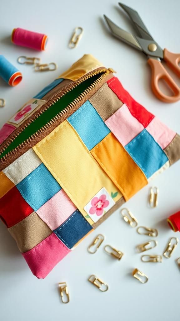 Scrappy Zipper Pouch For Everyday Essentials
