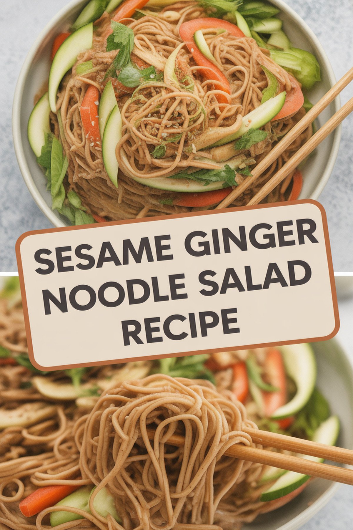 Sesame Ginger Noodle Salad Recipe recipe idea in stylish layout