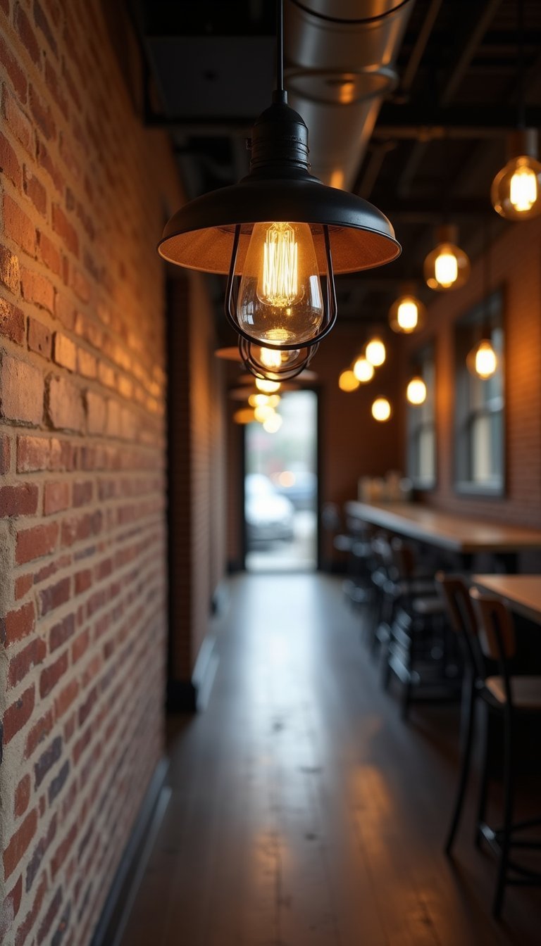 Luminarias De Estilo Industrial Para Pasillos Con Carácter