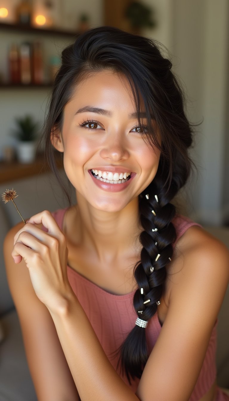 Faux Hawk Braid For Edgy Game Energy