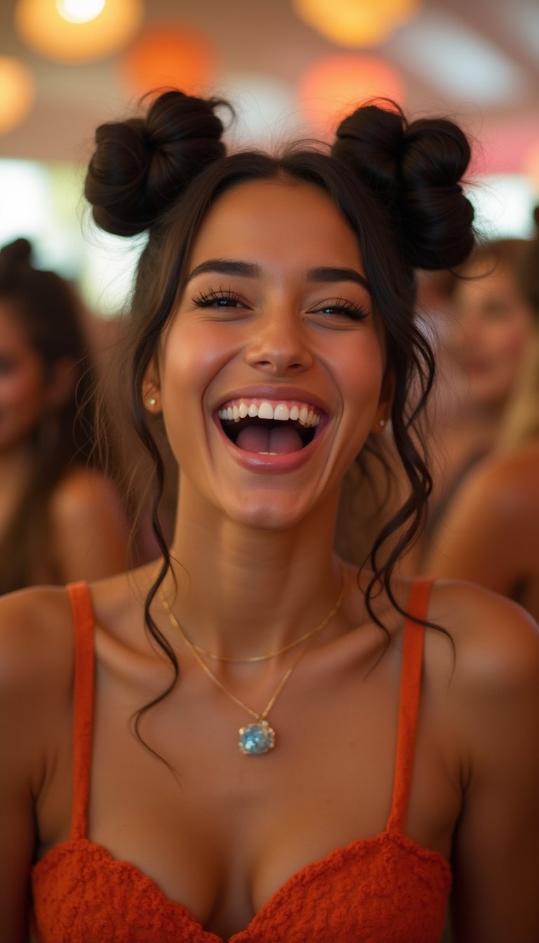 Mini Space Buns For Playful Party Style