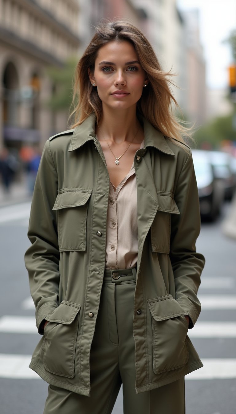 Tailored Utility Jacket With Polished Details