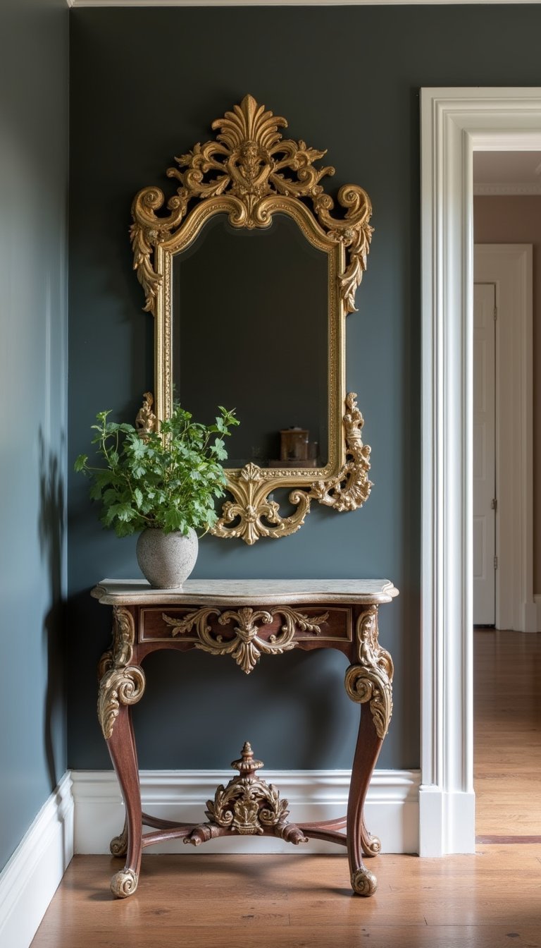 Gold Leaf Mirror Frame Brought Back To Life