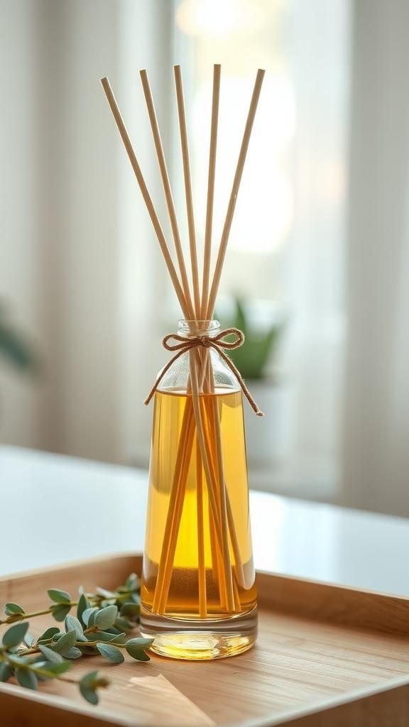 Reed Diffuser With Reused Bottle Base