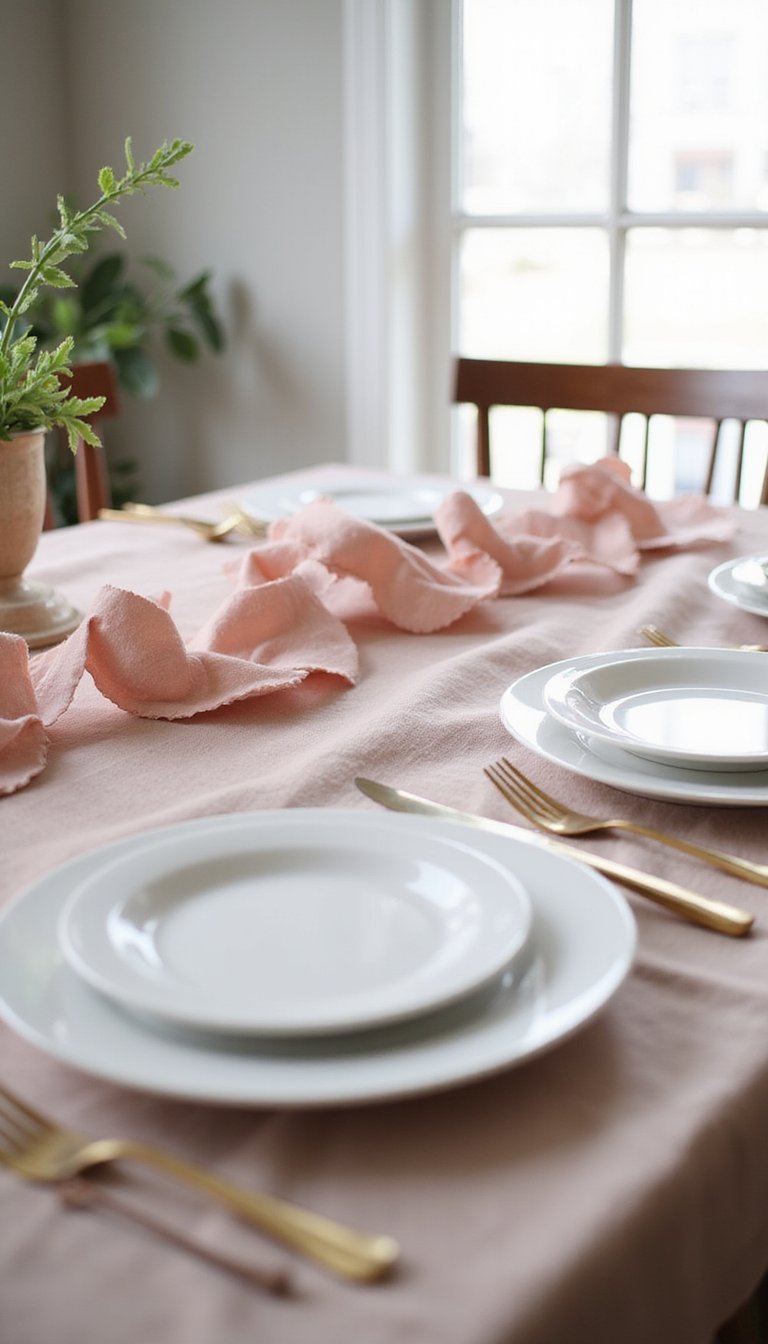 Paper Heart Garland Place Setting Accents