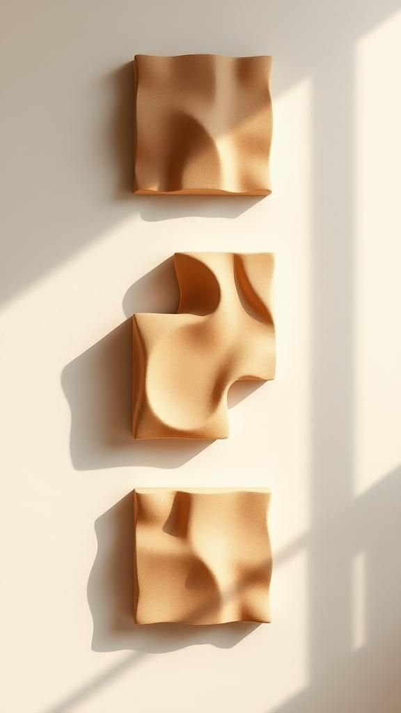 Sculptural wall tiles that catch evening light