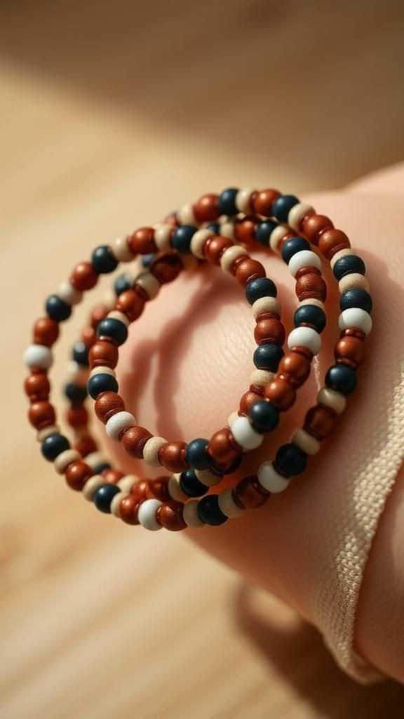 Spiral rope beadwork with a flowing twist