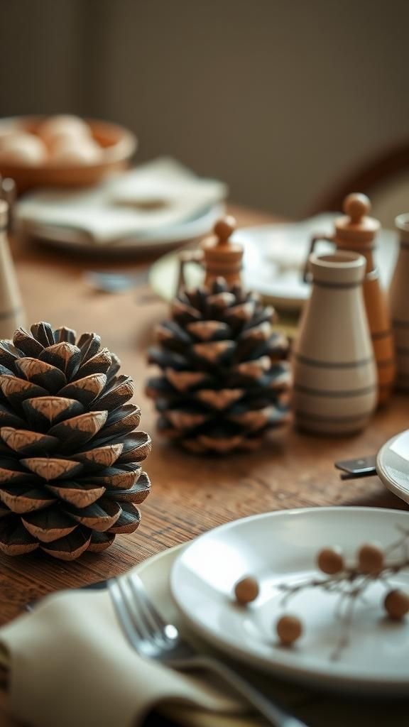 Pinecone salt and pepper shakers with personality