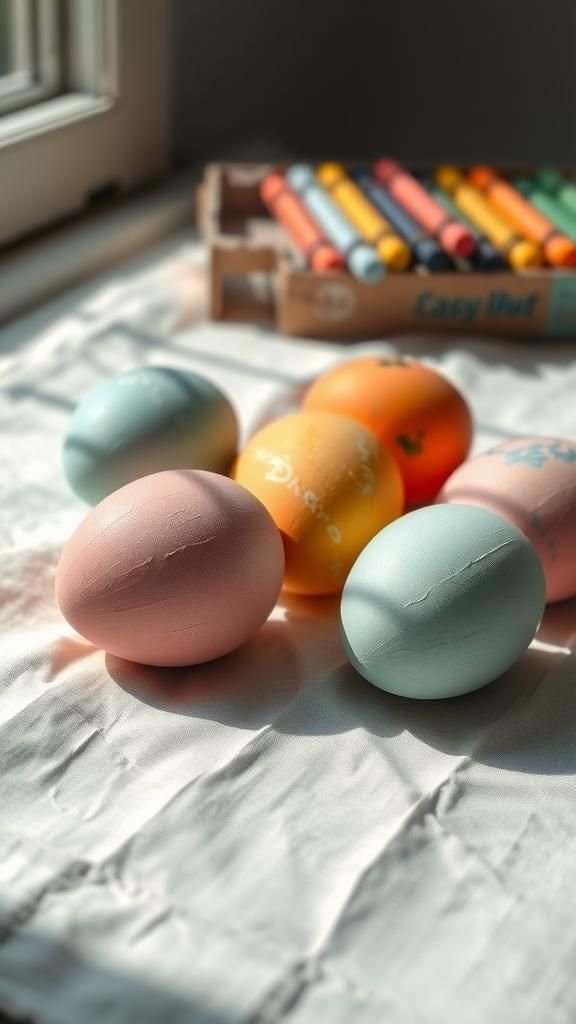 Crayon-resist doodles and scribbly charm