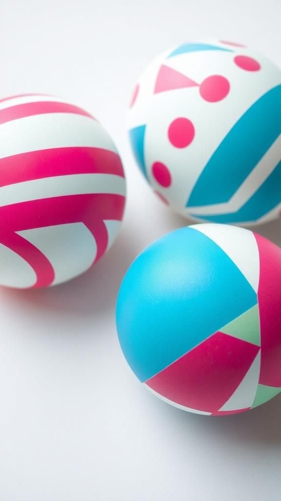 Masking with stickers and washi tape patterns