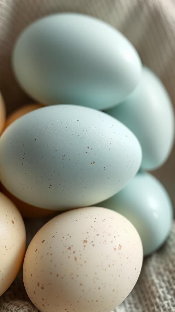 Speckled robin egg effect with rustic charm