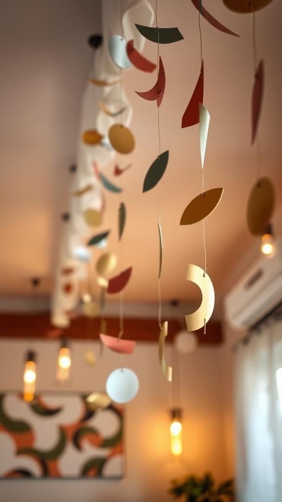 Paper garlands that shimmer across the room