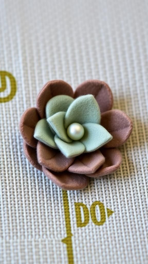 Felt Brooches with Vintage Vibes and Charm
