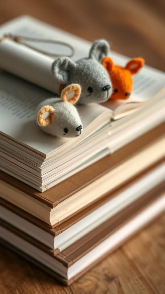 Playful Animal Bookmarks for Cozy Reading