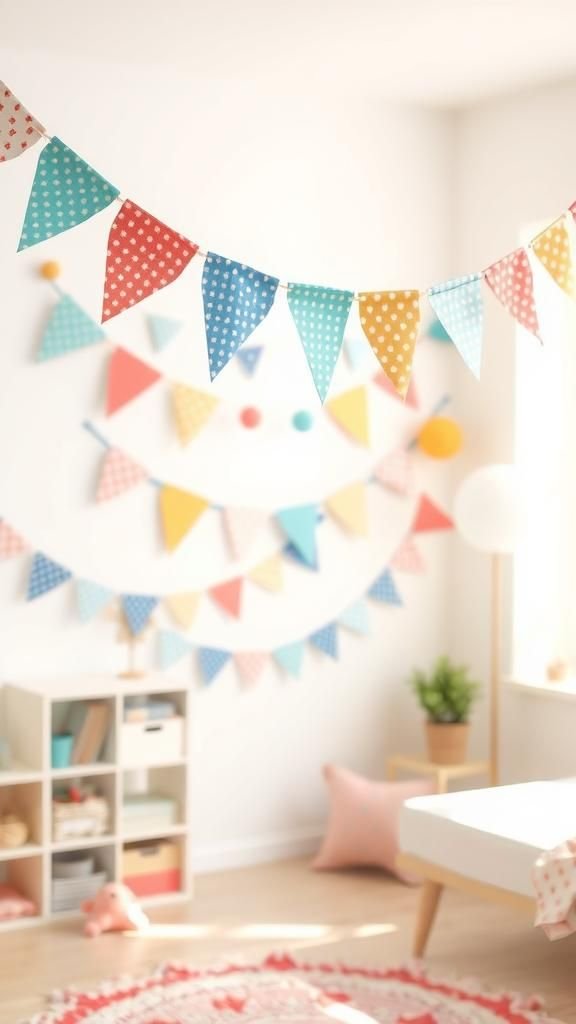 Whimsical fabric bunting for everyday cheer
