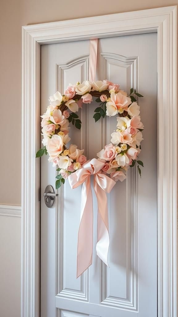 Satin ribbon and silk blooms for a long-lasting look