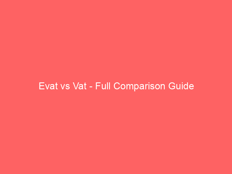 Read more about the article Evat vs Vat – Full Comparison Guide