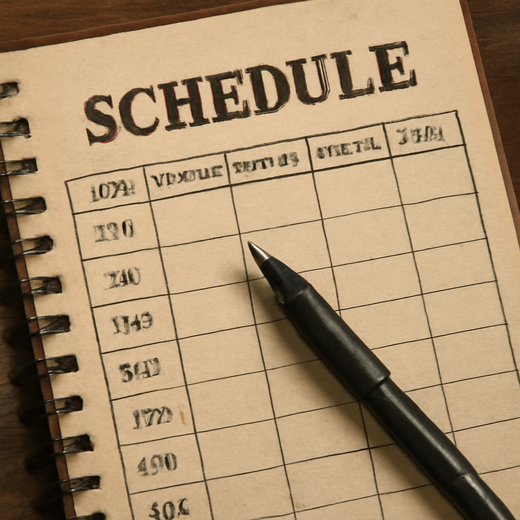 Schedule illustration