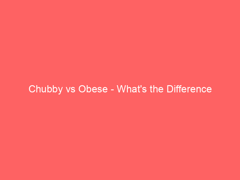 Read more about the article Chubby vs Obese – What’s the Difference