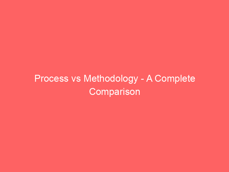 Read more about the article Process vs Methodology – A Complete Comparison
