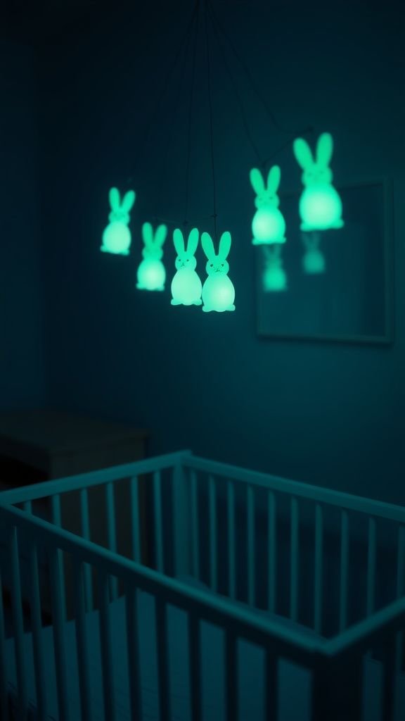 Glow-in-the-dark bunnies for night whimsy