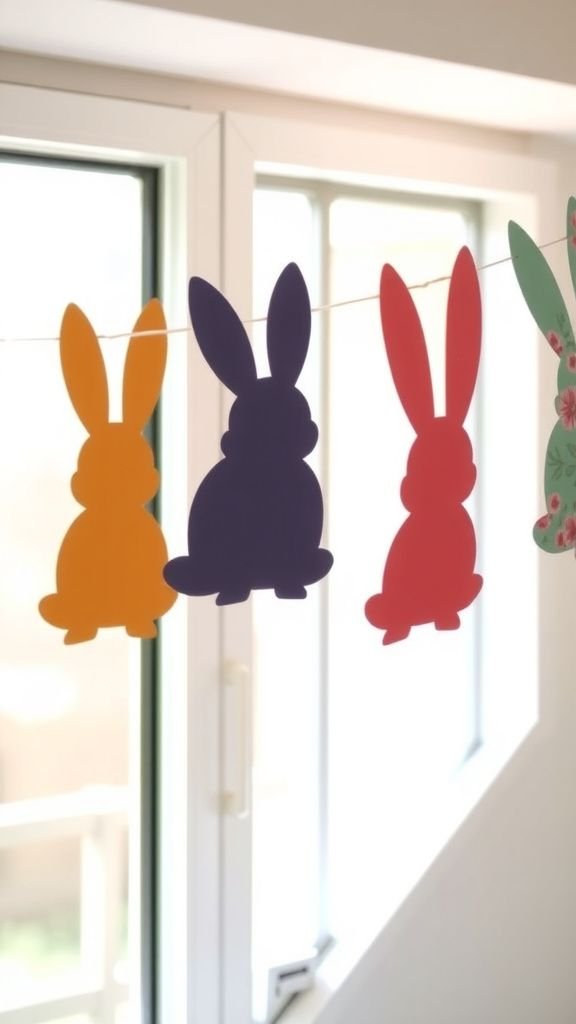 Paper silhouette bunting for a light touch