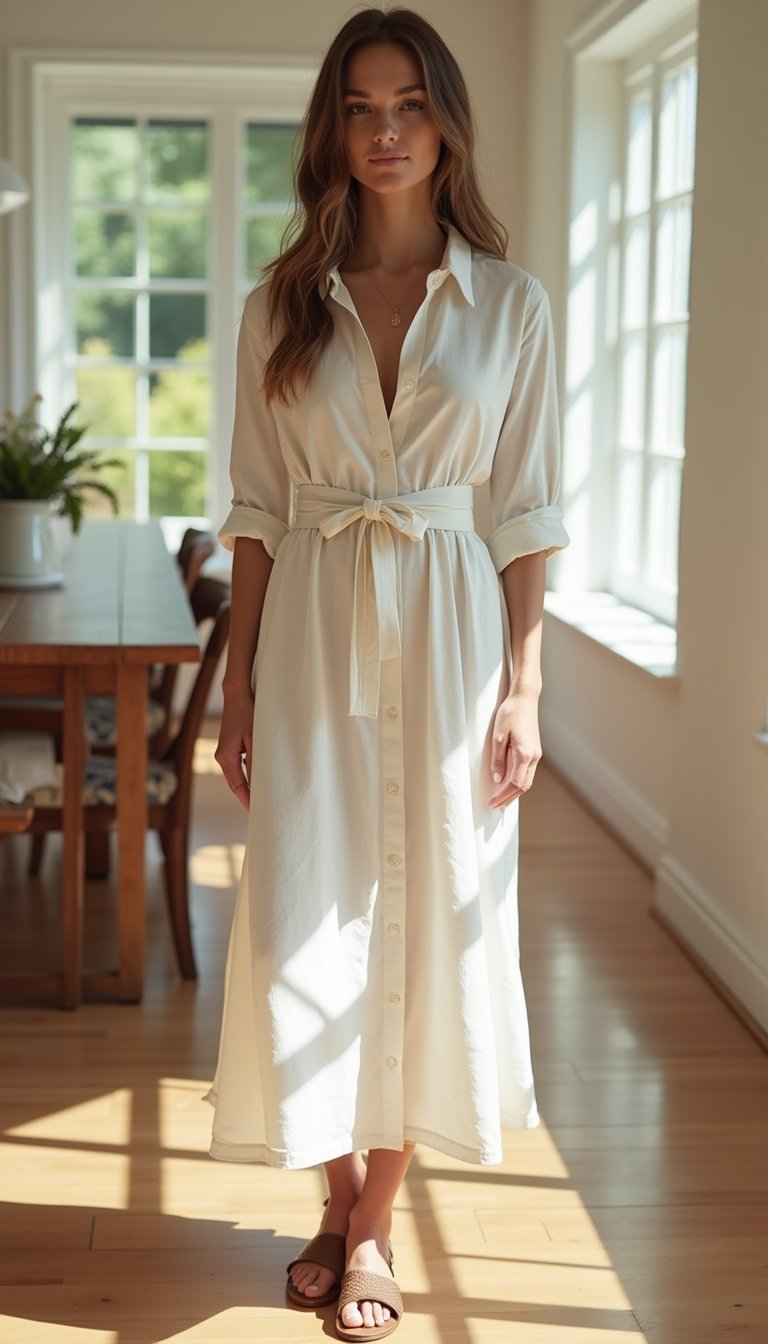 Slightly Structured Shirt Dress