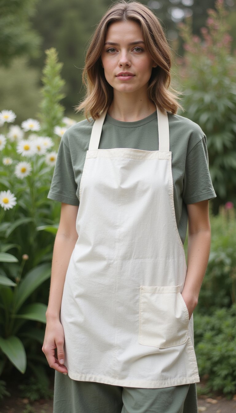 Cottagecore Apron Over Dress