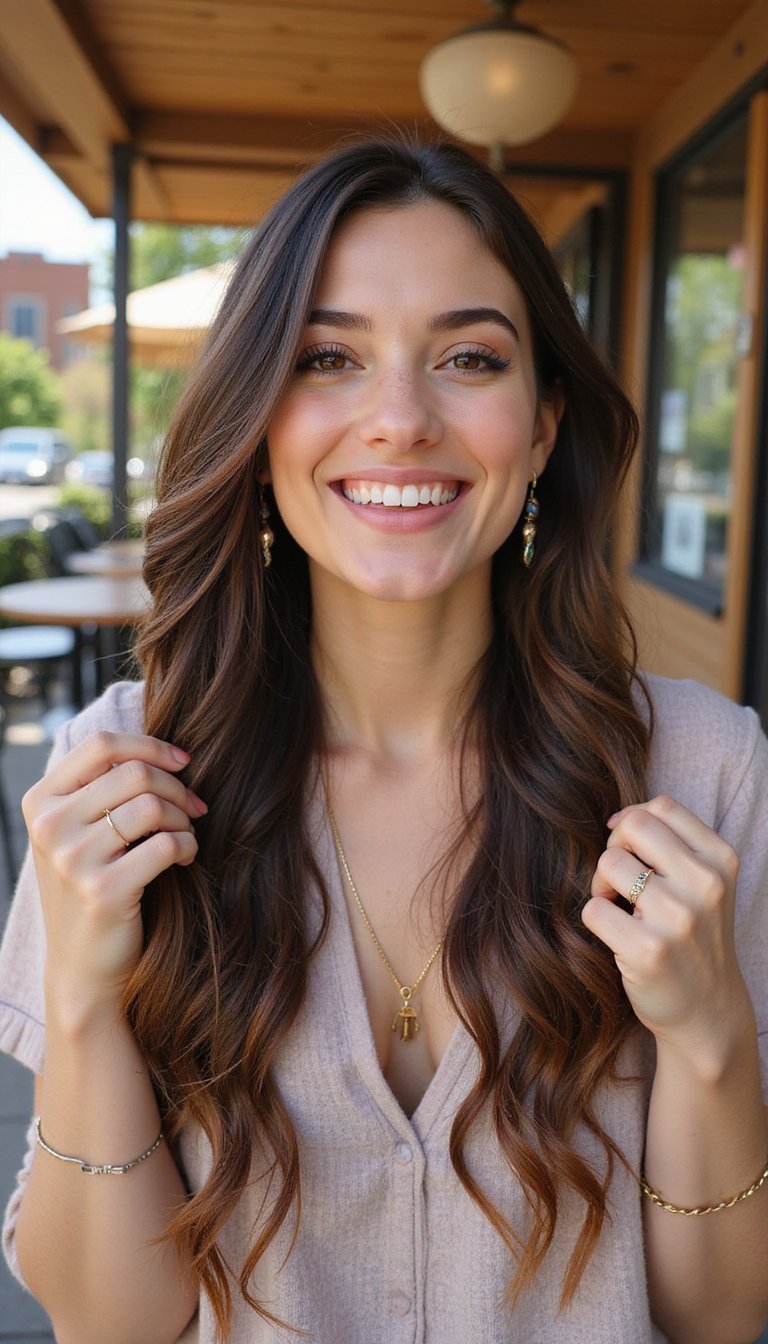 Micro Braids Mixed With Sun-Kissed Highlights