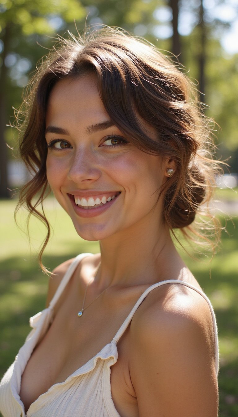 Messy Low Bun With Face-Framing Strands And Texture