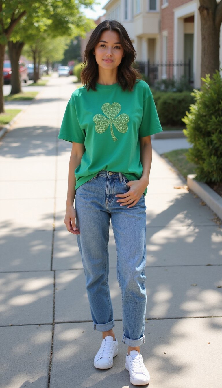 Casual Denim and Tee Combo