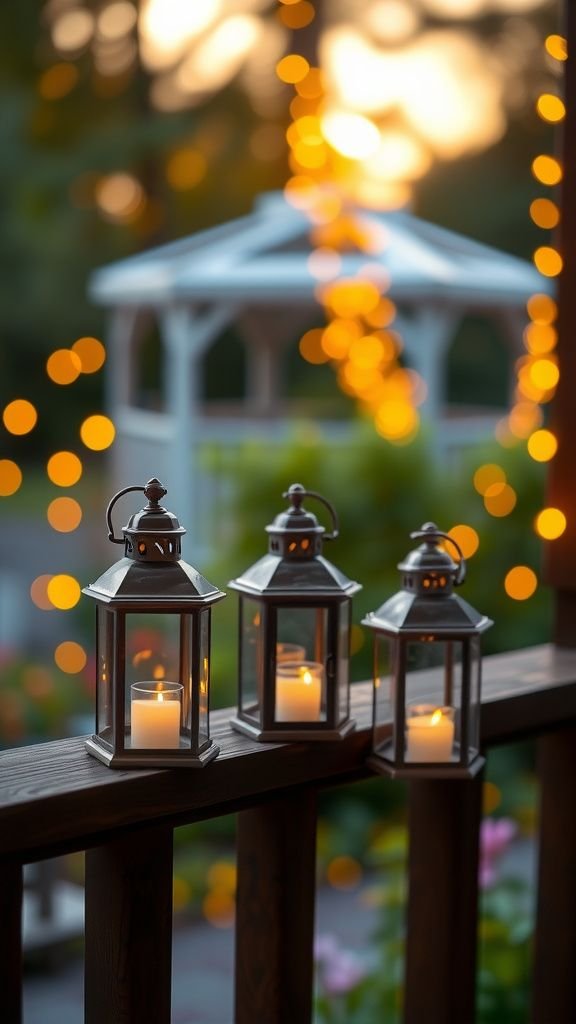 Battery tea light lanterns with farmhouse charm