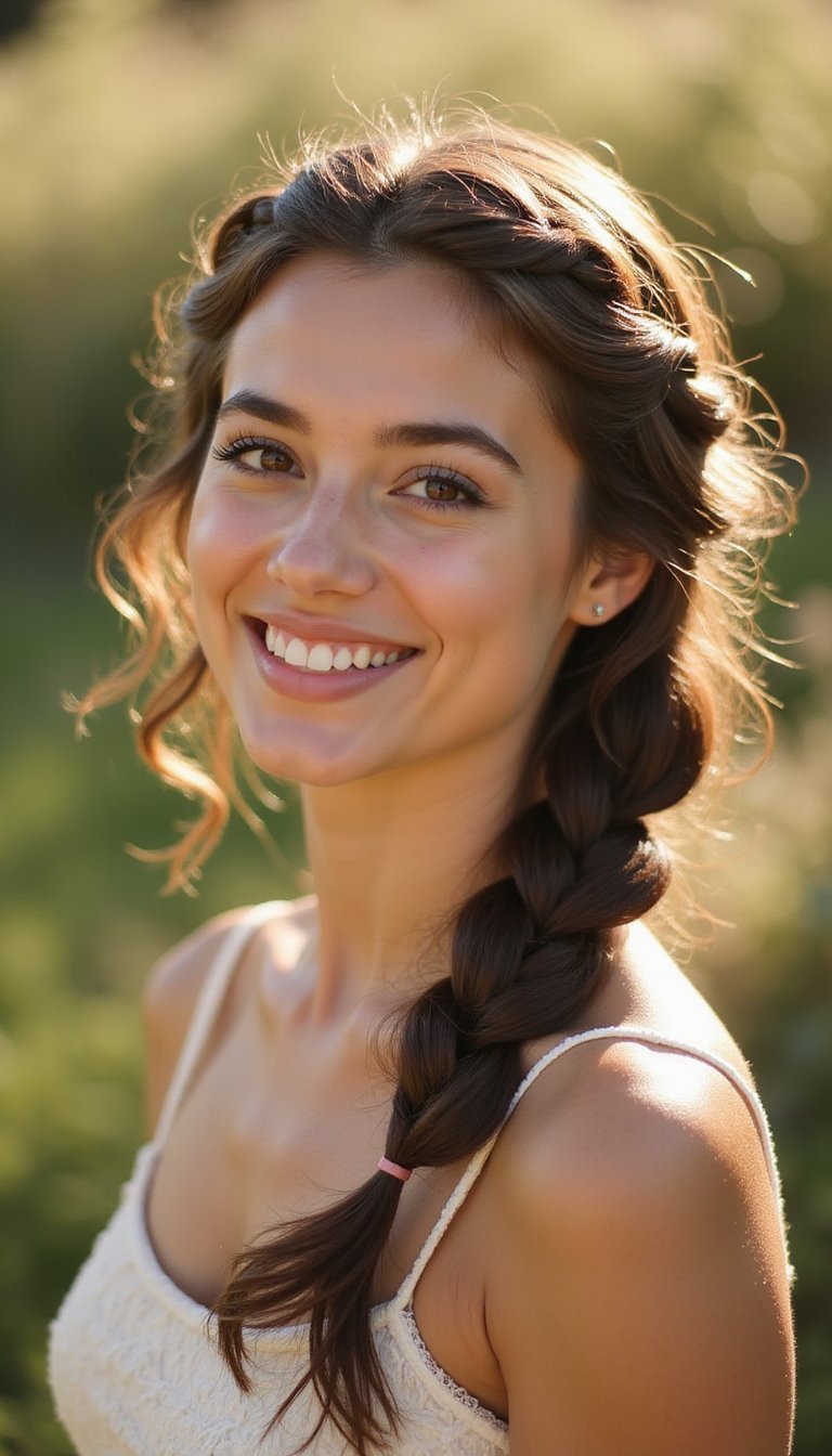 Easy Braided Crown For A Romantic Look