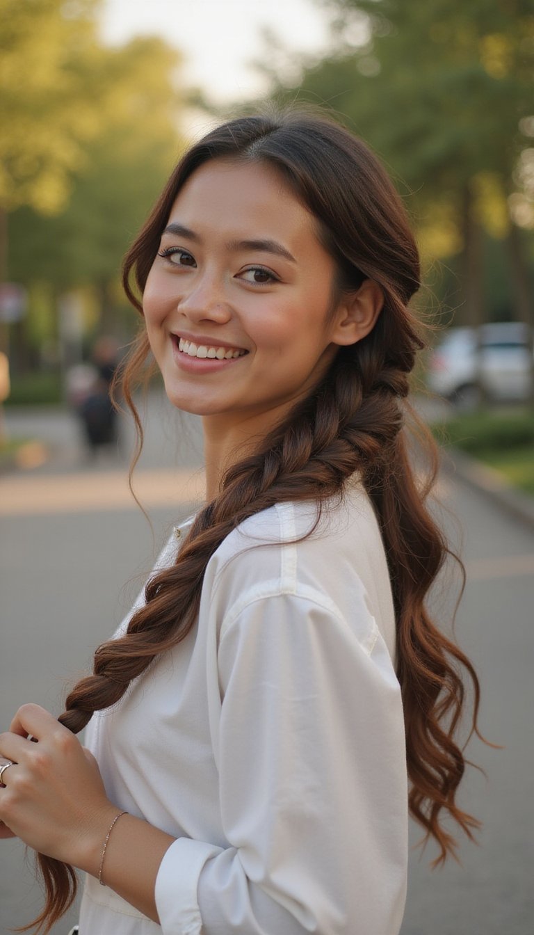 Simple Dutch Braid That Keeps Hair Tidy