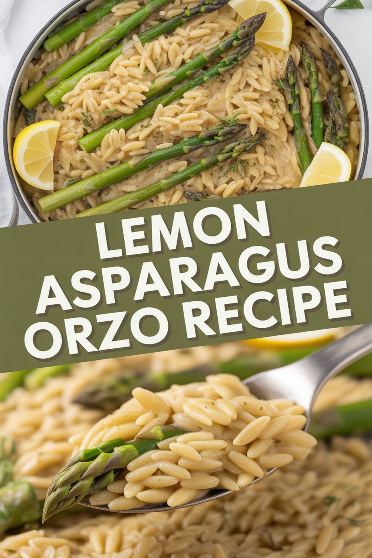 Lemon Asparagus Orzo Recipe recipe idea in stylish layout