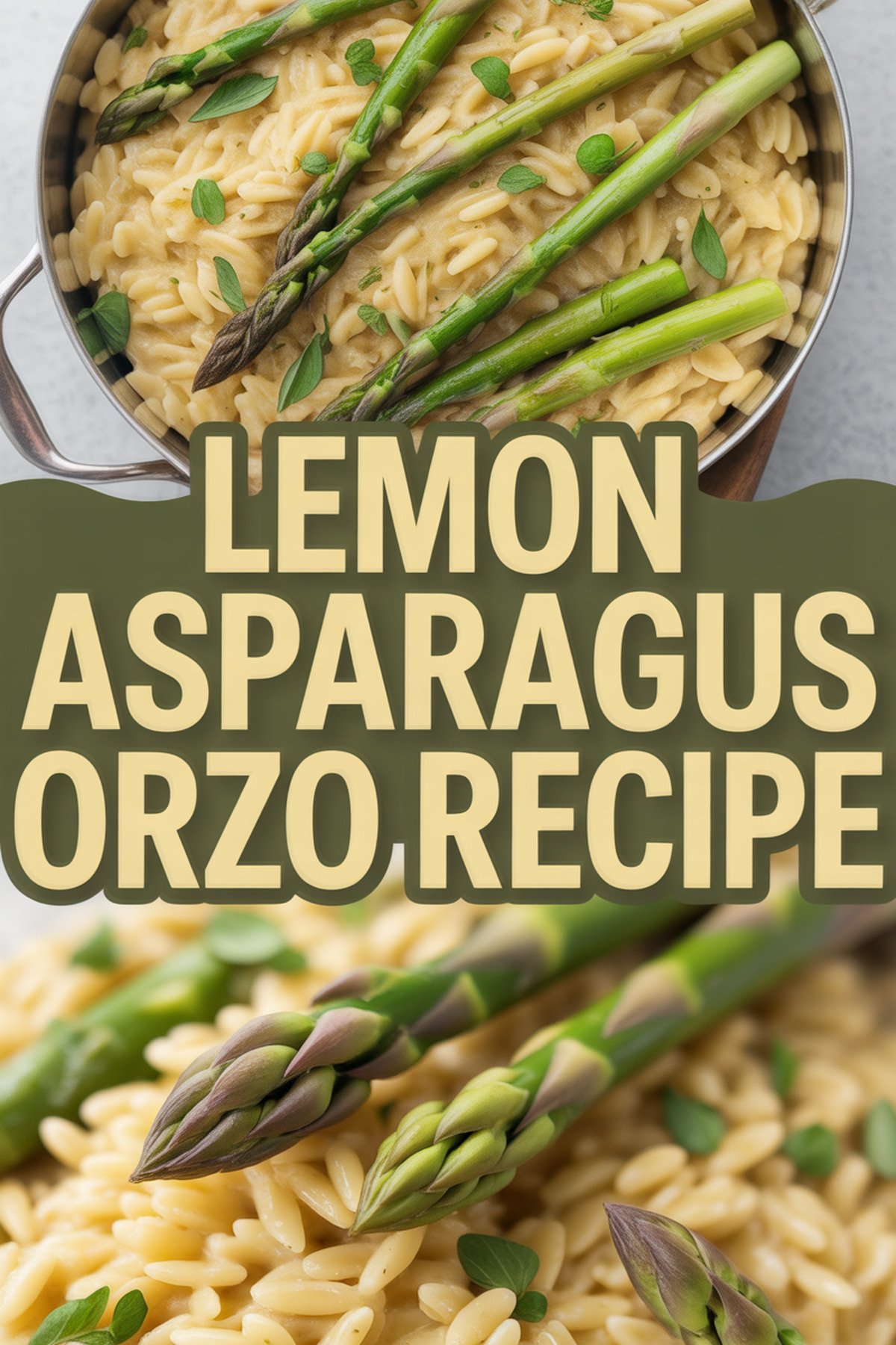 Lemon Asparagus Orzo Recipe recipe idea in stylish layout