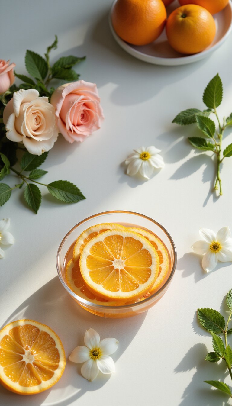 Citrus and Blossom Bowl for a Fresh Scent