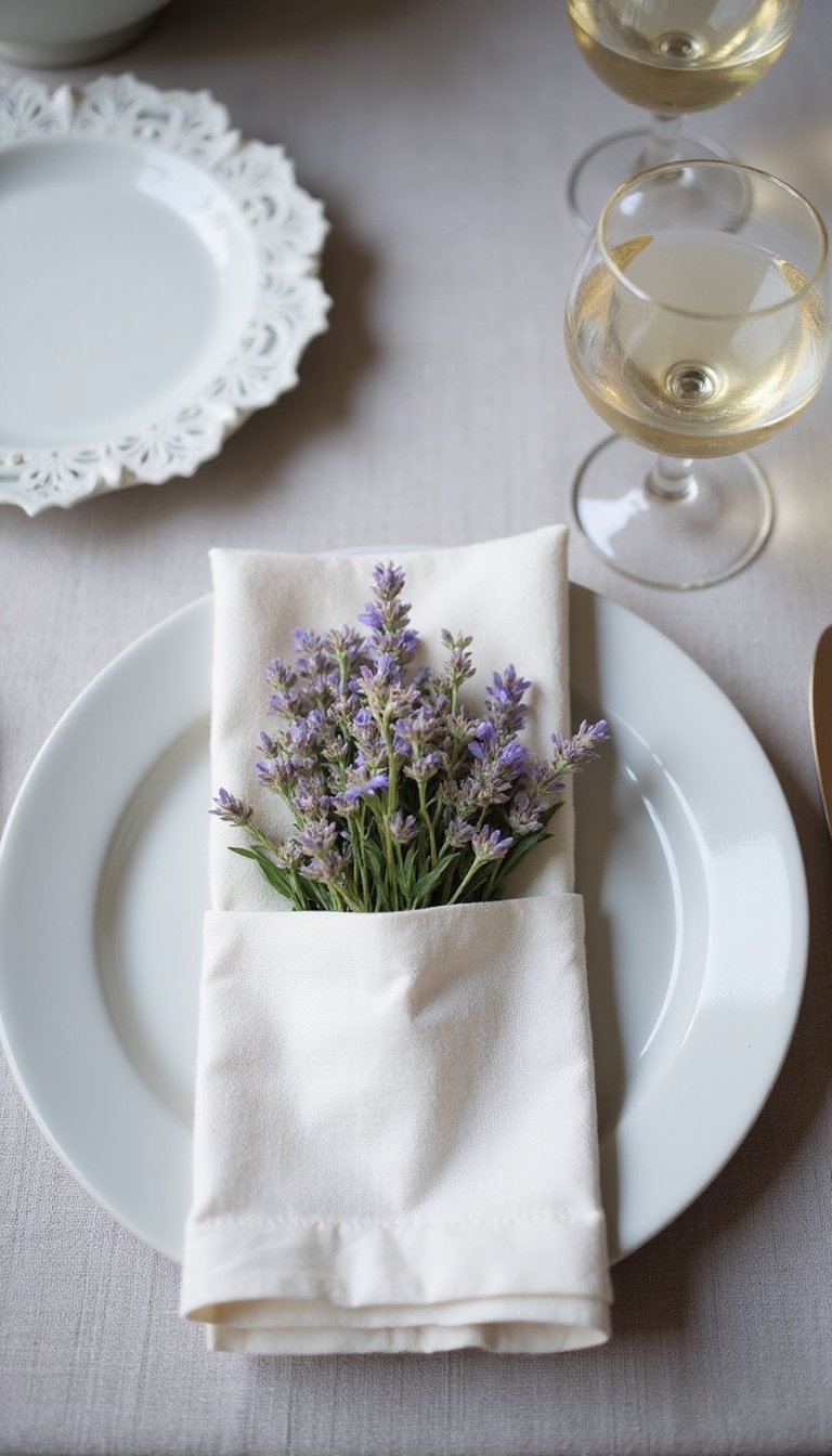 Napkin Pocket Bouquet for a Pretty Table Moment