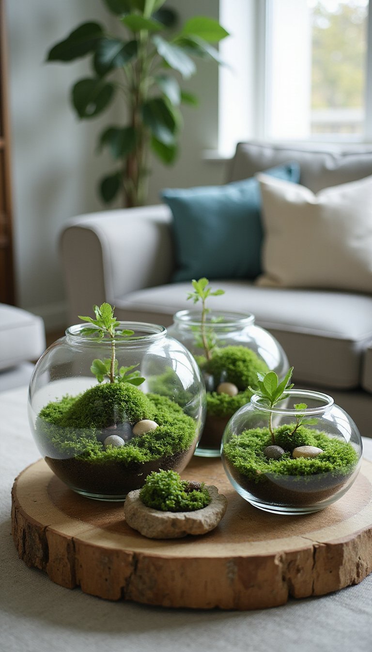 Moss-Filled Terrariums as Tiny Lucky Landscapes
